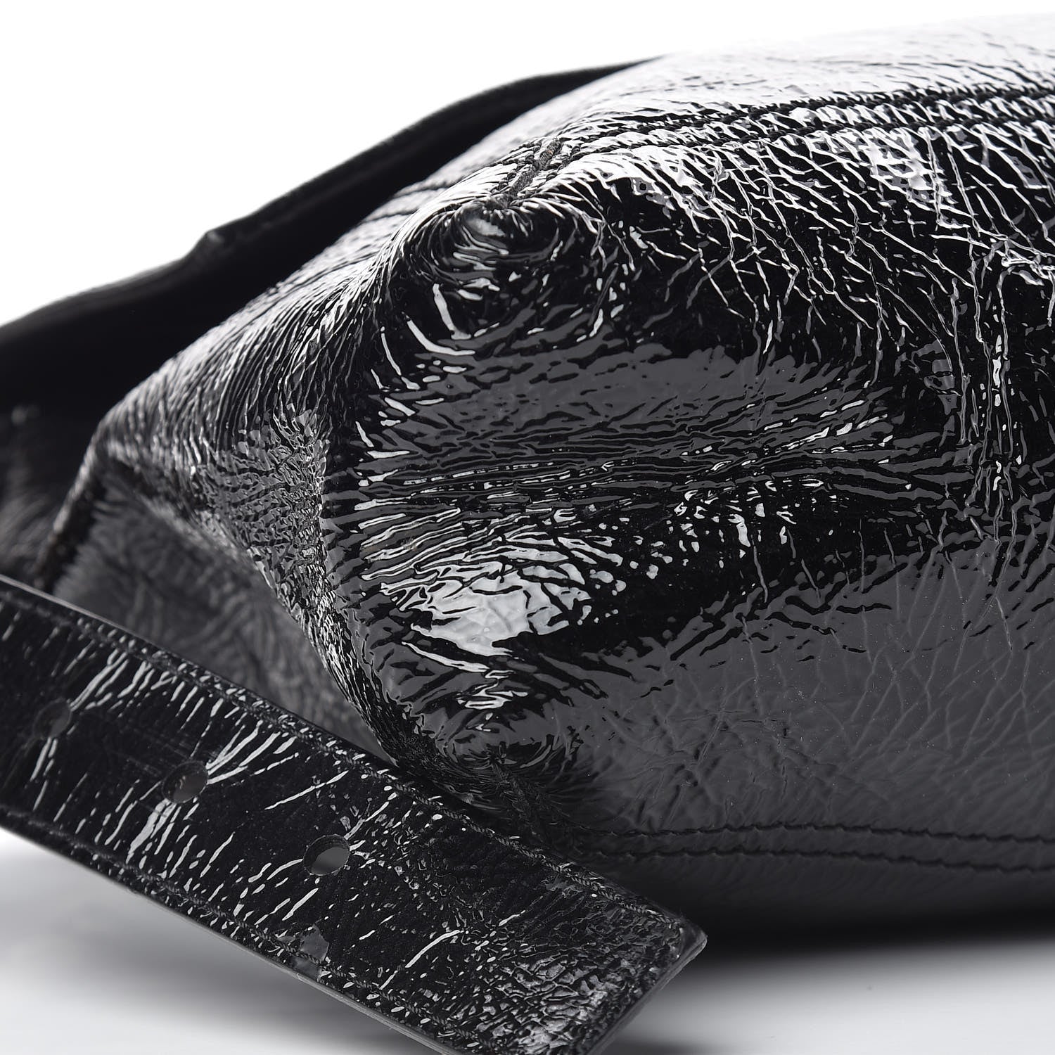 Fendi Vitello Naplak Large Convertible Baguette Black 9 of 10