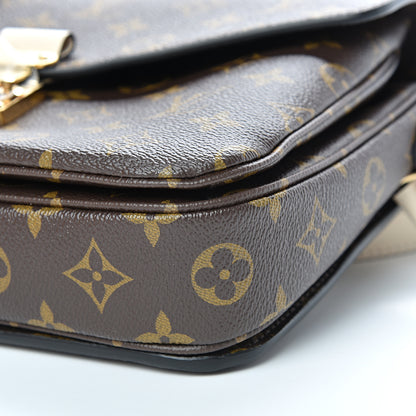 Louis Vuitton Monogram Braided Pochette Metis Creme Beige 9 of 10