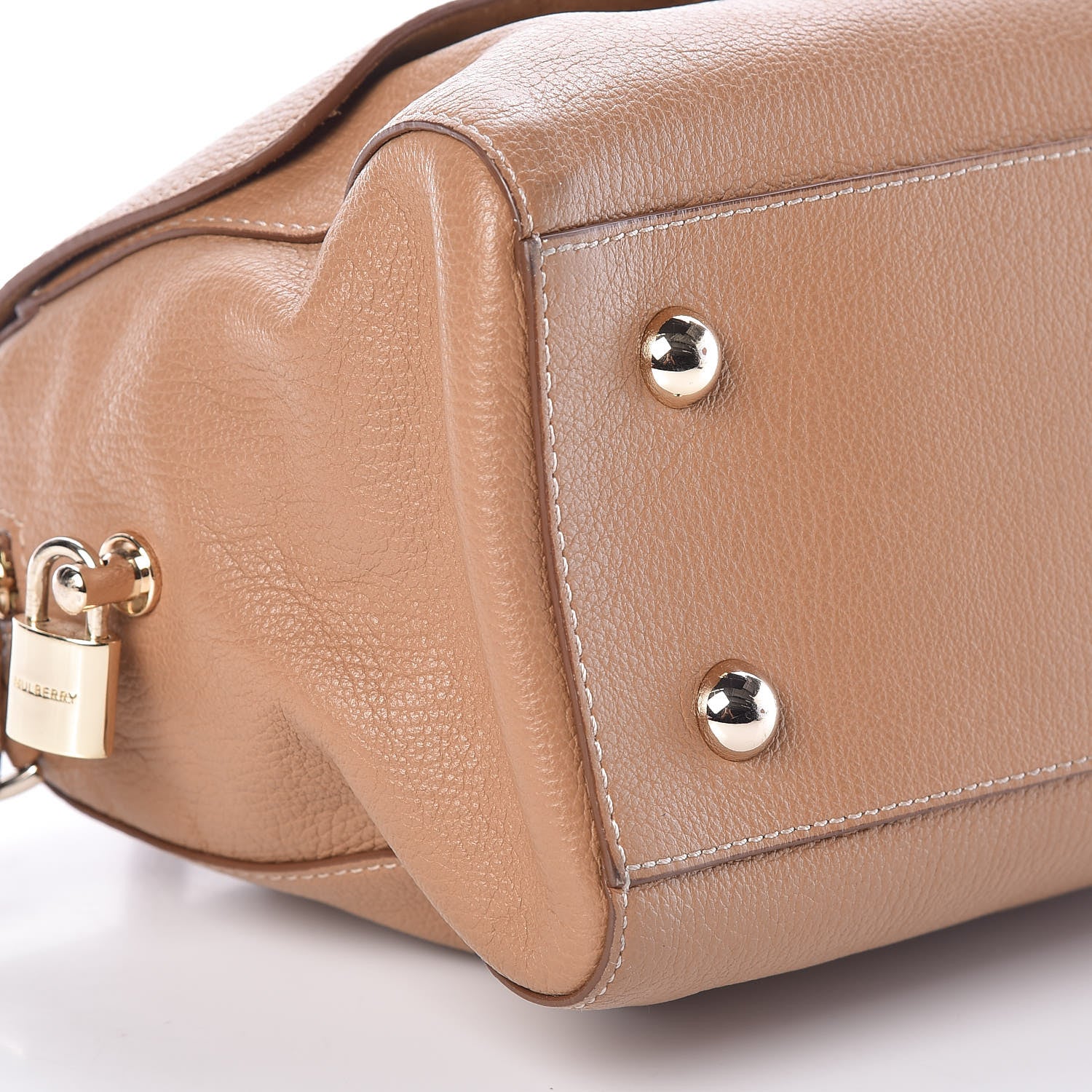 Mulberry Glossy Goatskin Small Del Rey Satchel Fudge 8 of 9