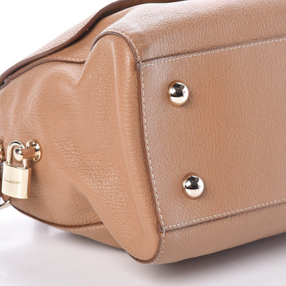 Mulberry Glossy Goatskin Small Del Rey Satchel Fudge 8 of 9