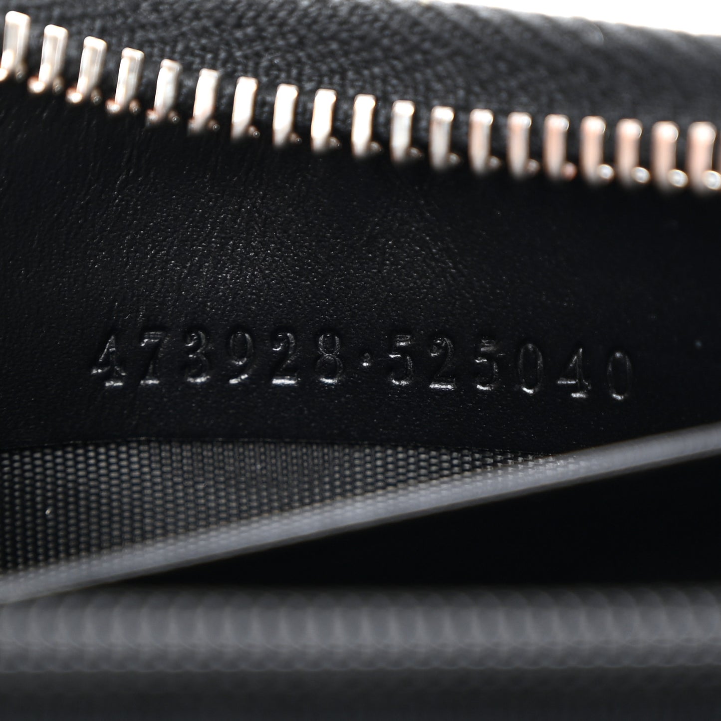Guccissimma Signature Dorian Zip Around Wallet Black