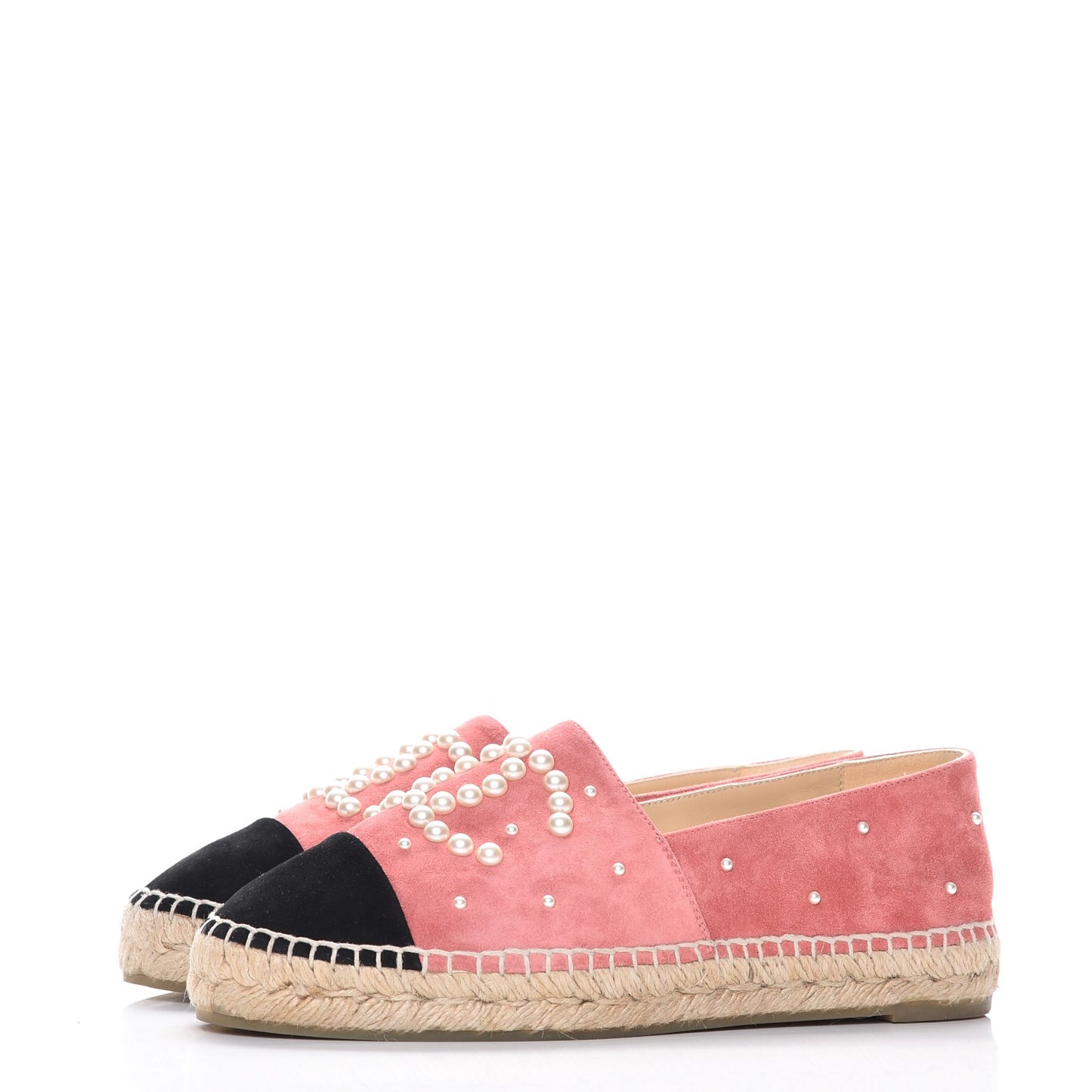 Suede Pearl CC Espadrilles 39 Pink