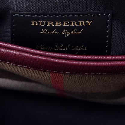 Burberry Derby Calfskin House Check Small Camberley Mahogany Red 7 of 9