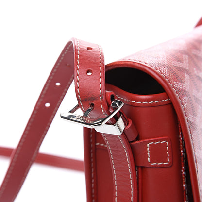 Goyard Goyardine Belvedere MM Messenger Bag Red 10 of 17