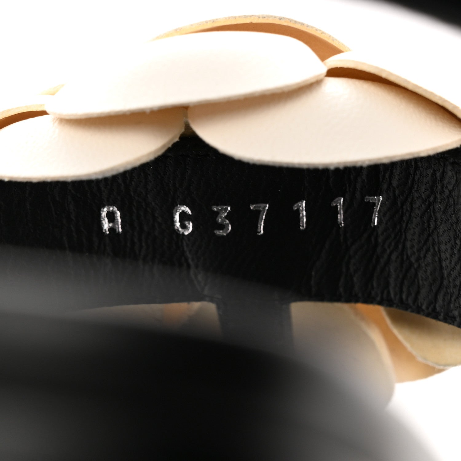 Chanel Lambskin Camellia Thong Sandals 39 Black White 8 of 11