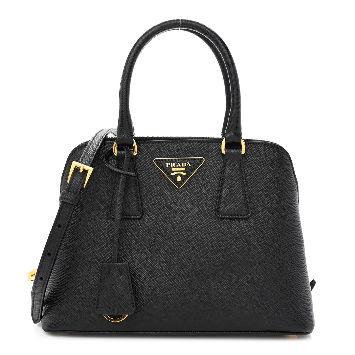 Saffiano Lux Small Promenade Tote Black