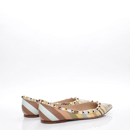 Valentino Garavani Nappa Native Couture 1975 Rockstud Ballerina Flats 38 Multicolor 4 of 9