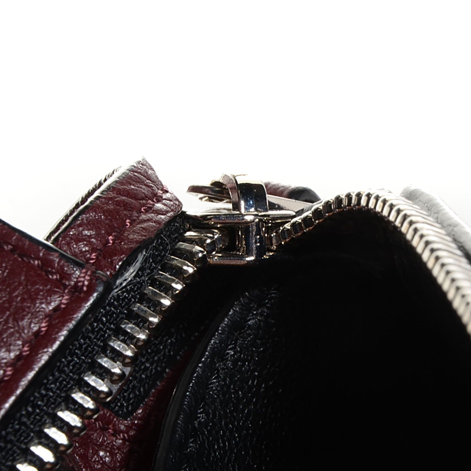 Celine Grained Calfskin Medium Edge Shoulder Bag Burgundy 10 of 10