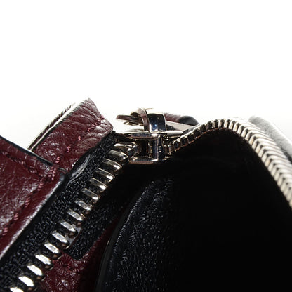 Celine Grained Calfskin Medium Edge Shoulder Bag Burgundy 10 of 10