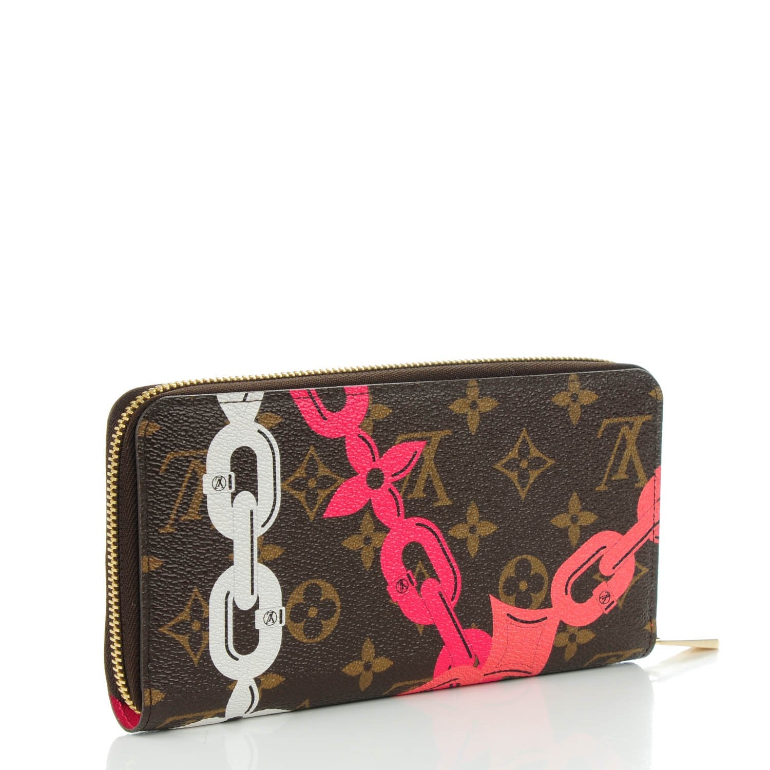 Louis Vuitton Monogram Bay Zippy Wallet Rose Ballerine Poppy 3 of 7