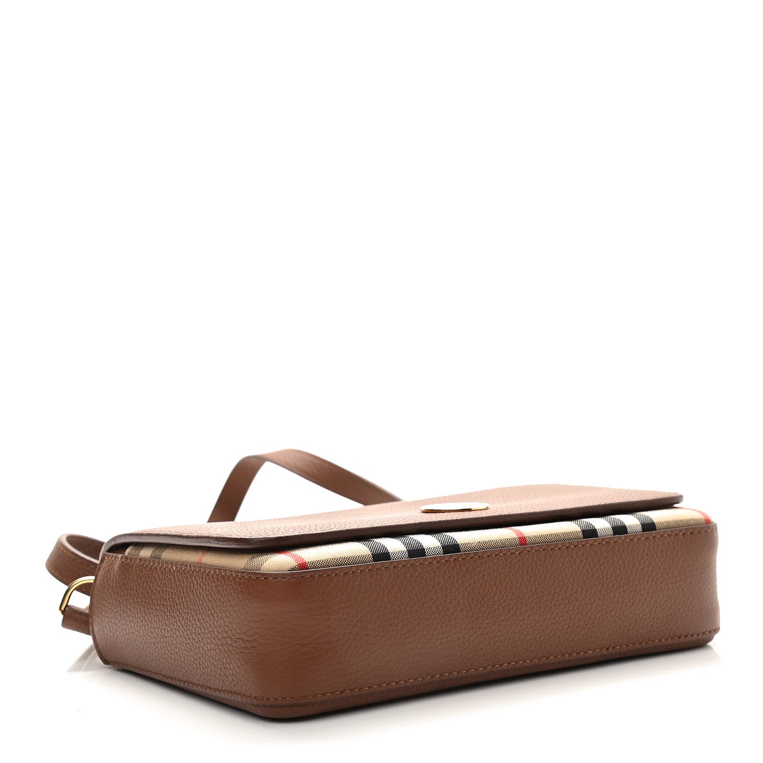Burberry Calfskin Vintage Check New Hampshire Bag Archive Beige Tan 4 of 11