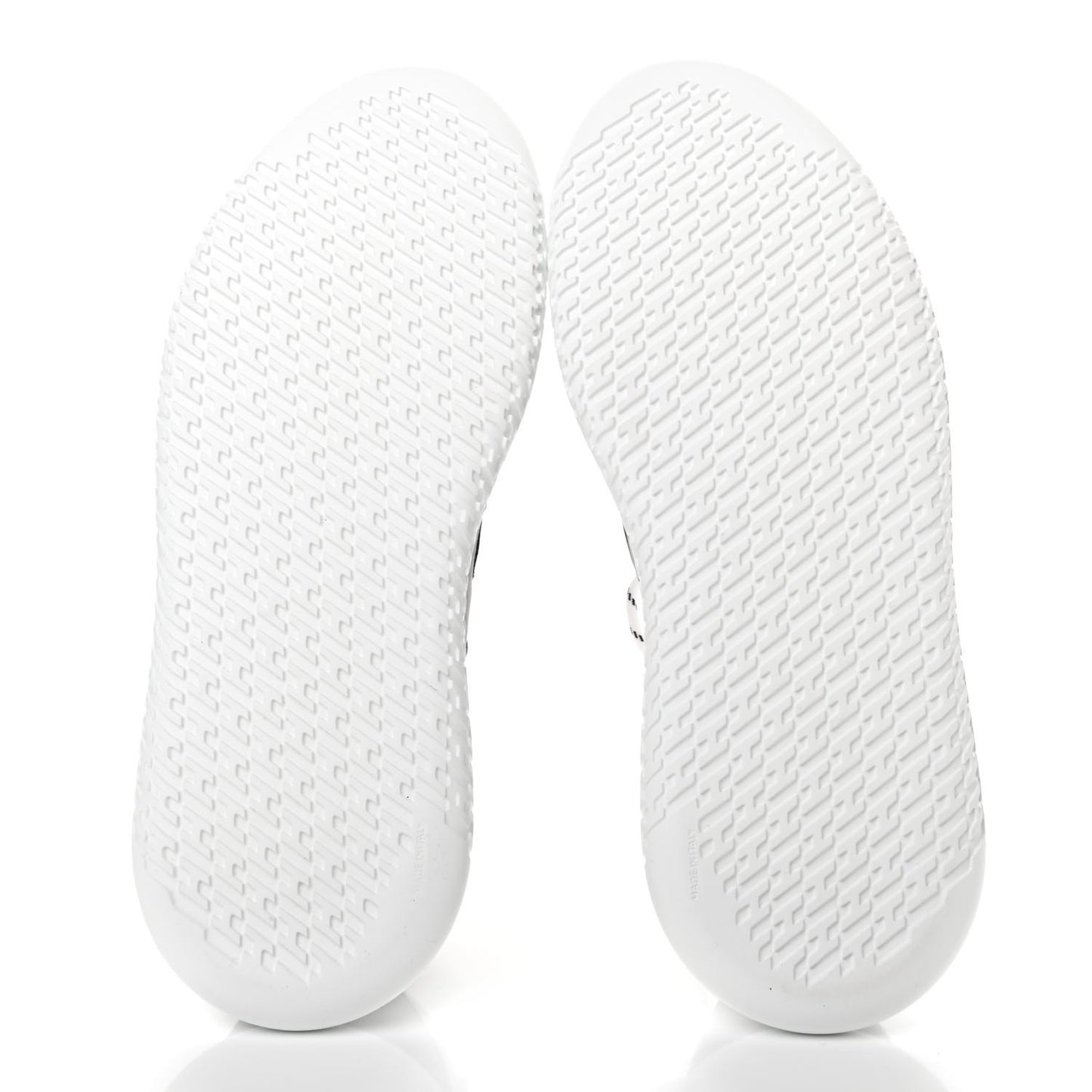 Technical Canvas Calfskin Mens Duel Sneakers 44 White Black