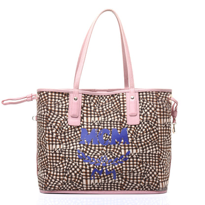 MCM Visetos Medium Liz Reversible Shopper Tote Soft Pink 17 of 22