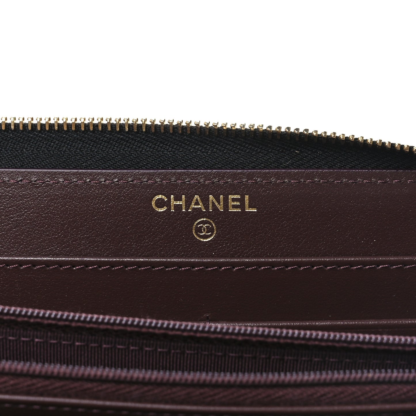 Caviar Quilted Large Gusset Zip Around Wallet Black