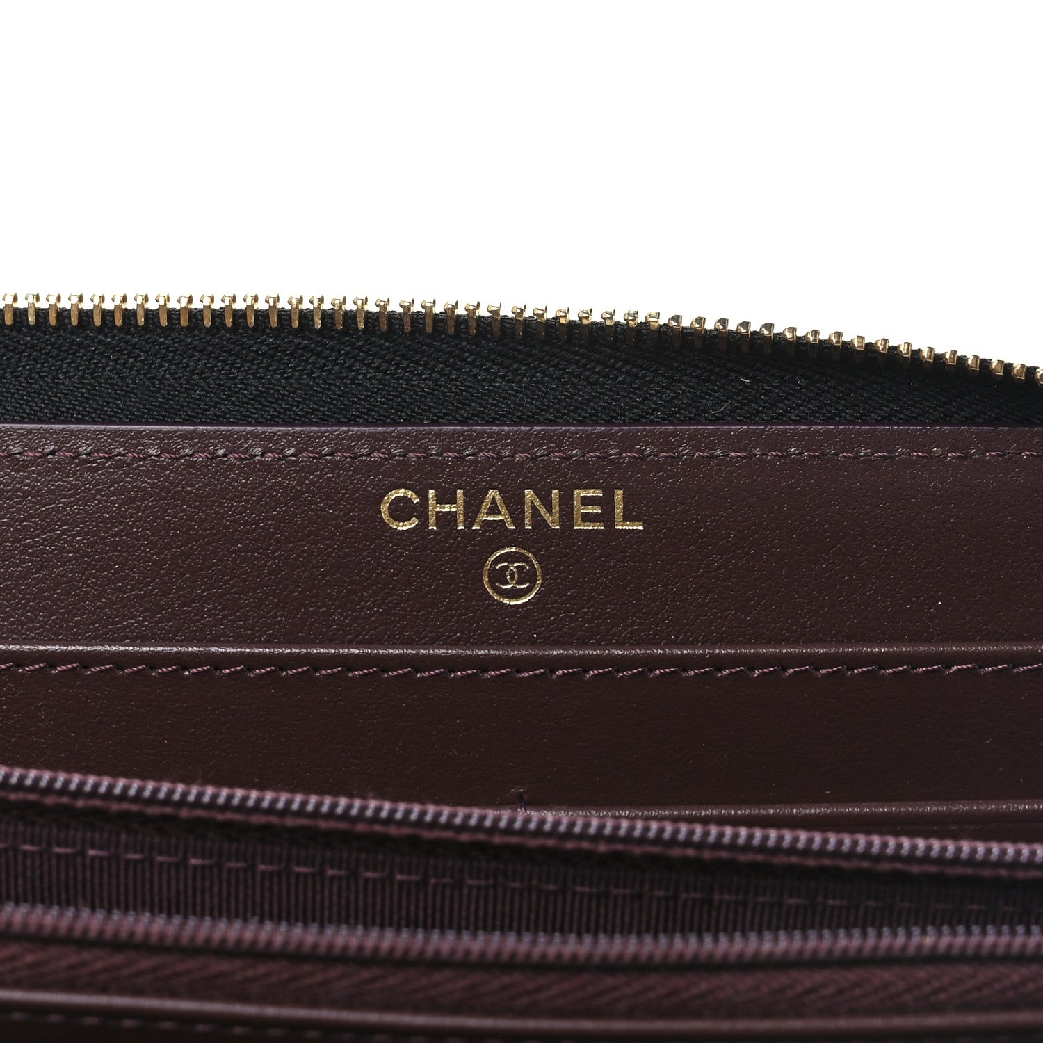 Chanel Caviar Quilted Large Gusset Zip Around Wallet Black 5 of 12