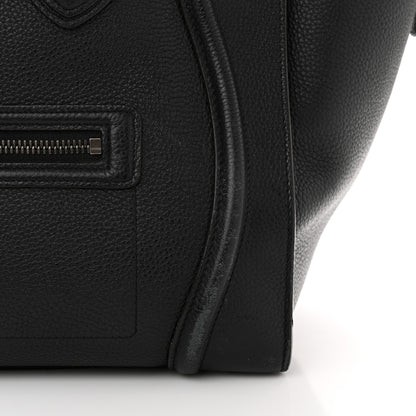 Celine Drummed Calfskin Mini Luggage Black 13 of 19