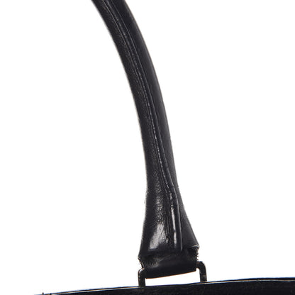 Christian Dior Calfskin CD Flight Tote Black 10 of 12