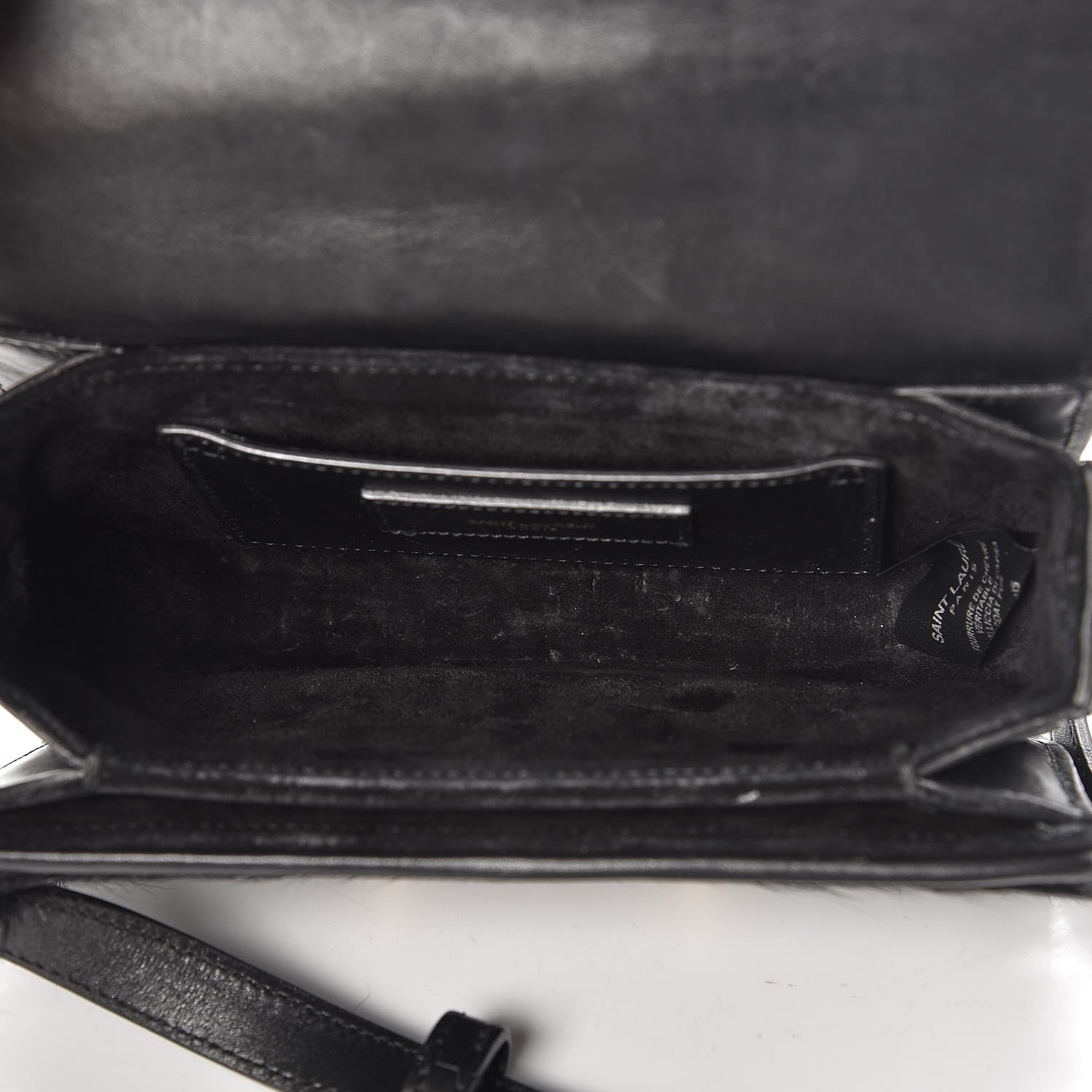 Saint Laurent Calfskin Pony Hair Small Lulu Shoulder Bag Black 5 of 9