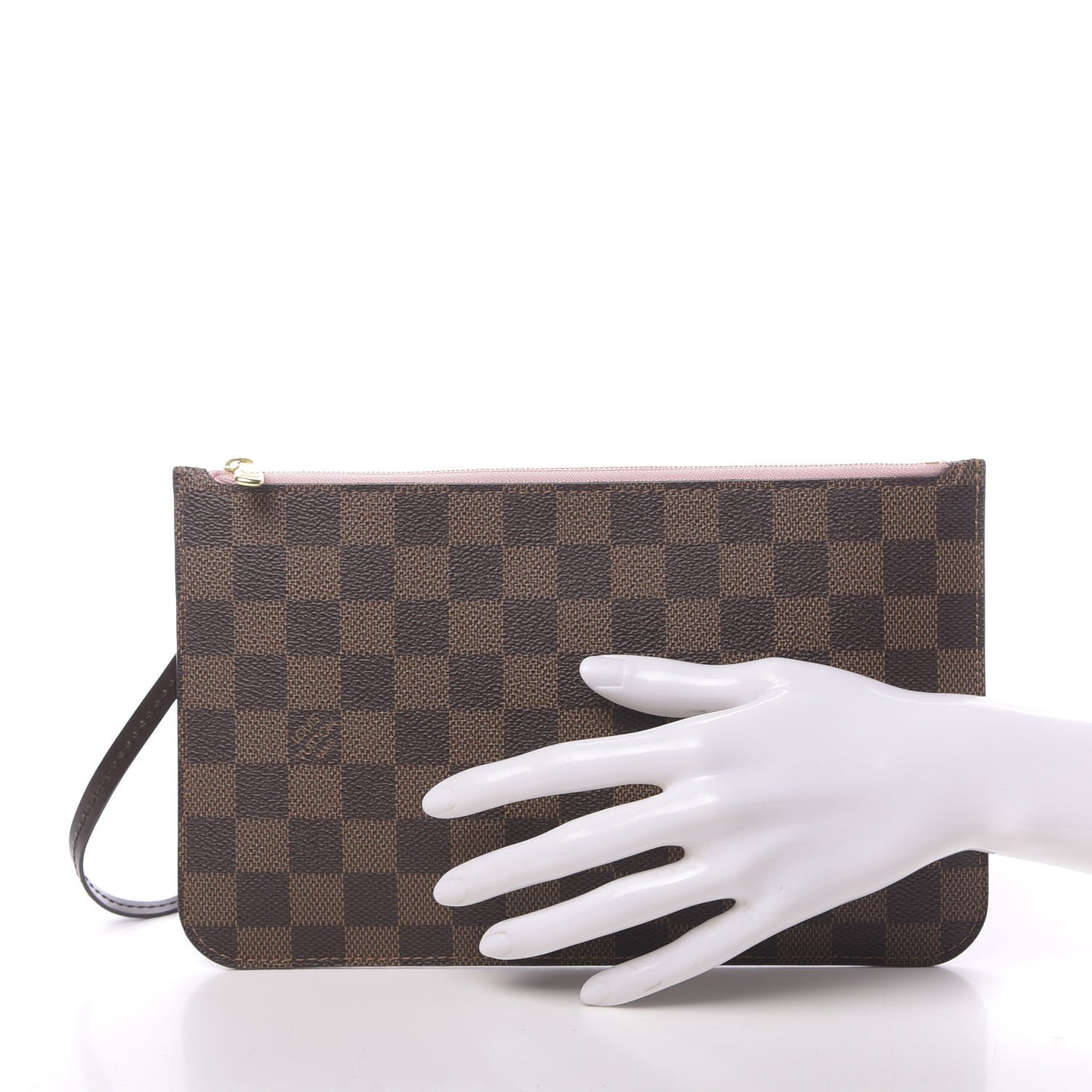 Damier Ebene Neverfull MM GM Pochette Rose Ballerine