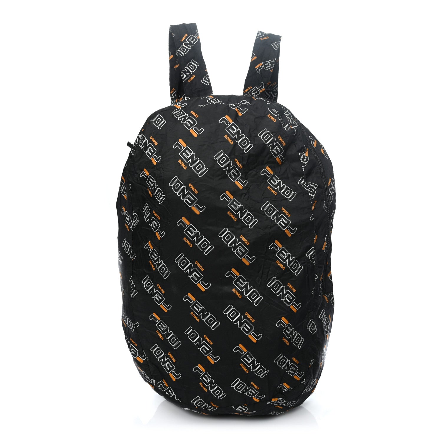 Fendi X FILA Calfskin Mania Backpack Help Bag Charm Black 9 of 14