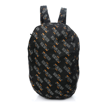 Fendi X FILA Calfskin Mania Backpack Help Bag Charm Black 9 of 14