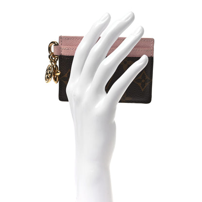 Louis Vuitton Monogram LV Charms Card Holder Rose Ballerine 2 of 8