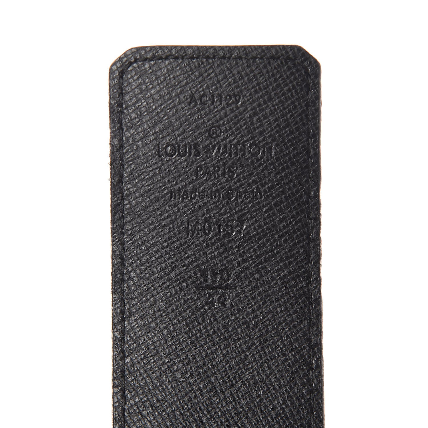 Louis Vuitton Monogram Eclipse Taigarama 40mm LV Initiales Reversible Belt 110 44 Black 4 of 6