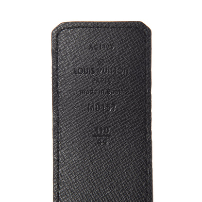 Louis Vuitton Monogram Eclipse Taigarama 40mm LV Initiales Reversible Belt 110 44 Black 4 of 6