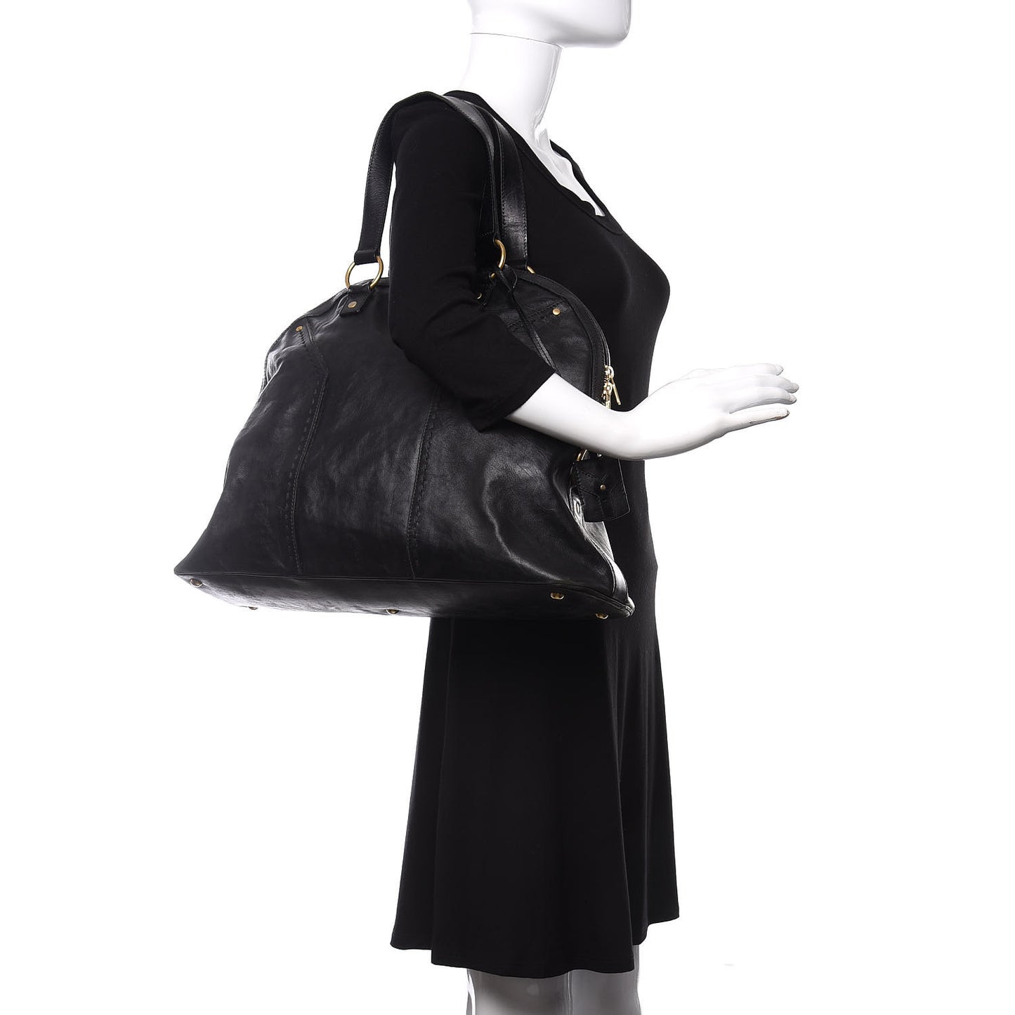 Calfskin Oversized Muse Black