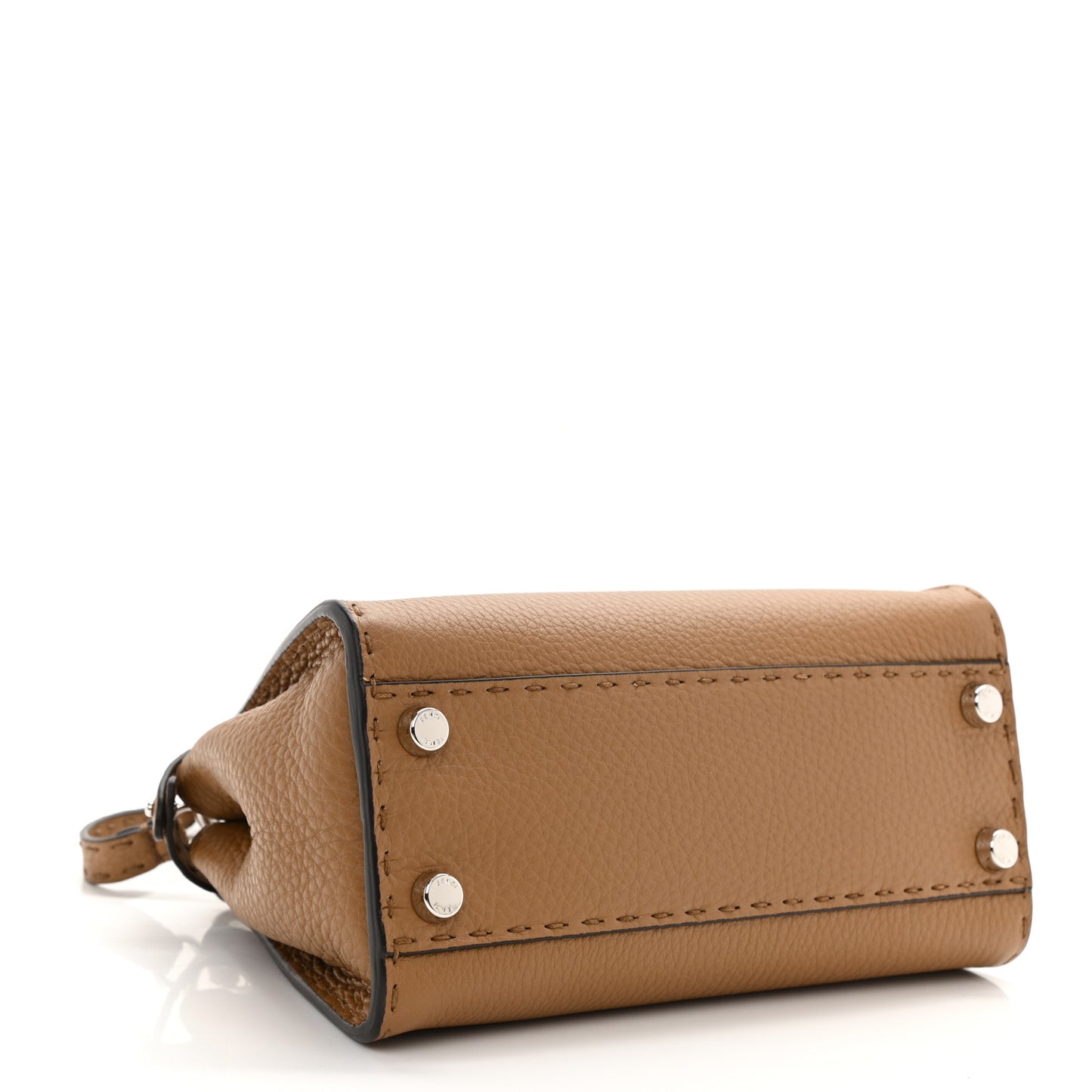 Cuoio Romano Selleria Bi-Color Mini Peekaboo Iconic Satchel Mou Milk
