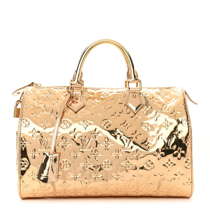 Louis Vuitton Monogram Miroir Speedy 30 Gold 1 of 13