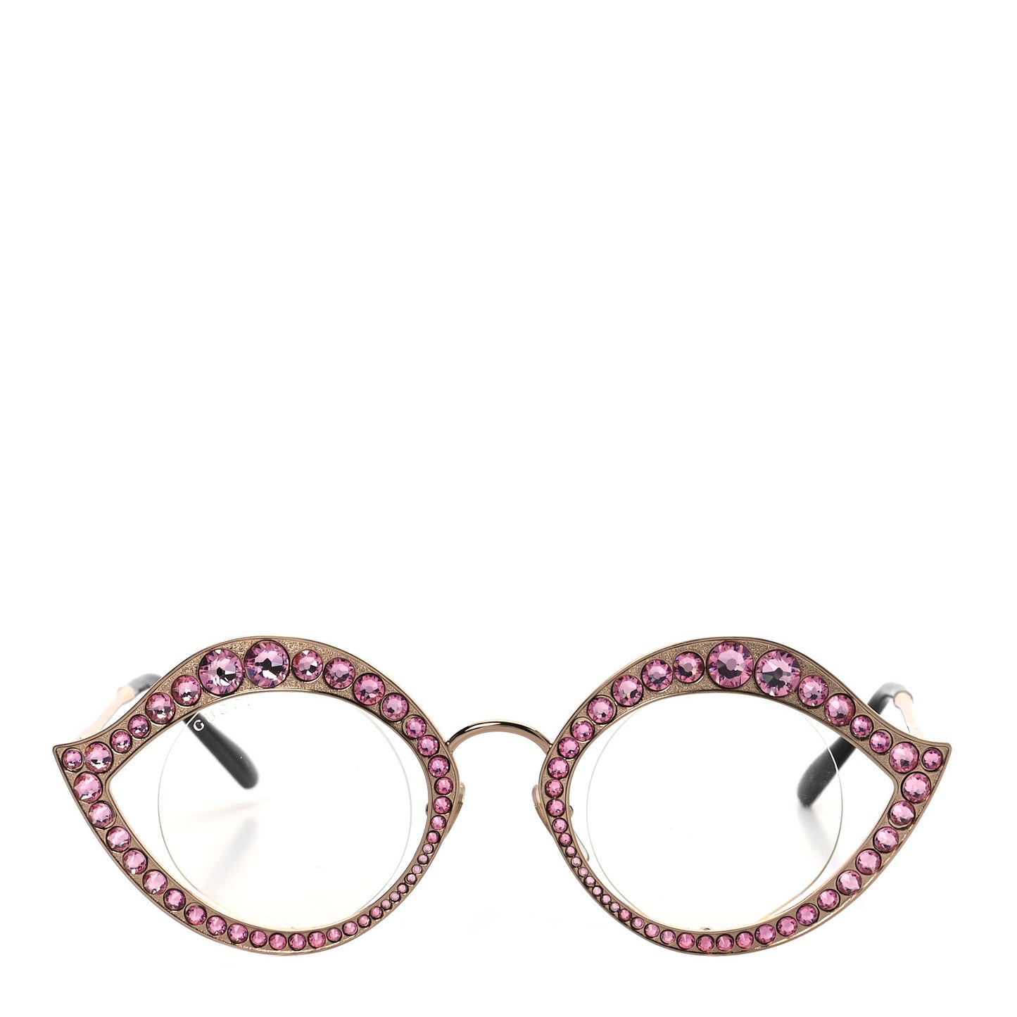 Metal Crystal Cat Eye Sunglasses GG0046S Pink
