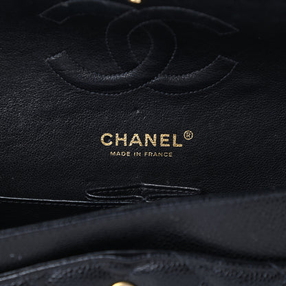 Chanel Caviar Quilted Medium Double Flap Black 7 of 20