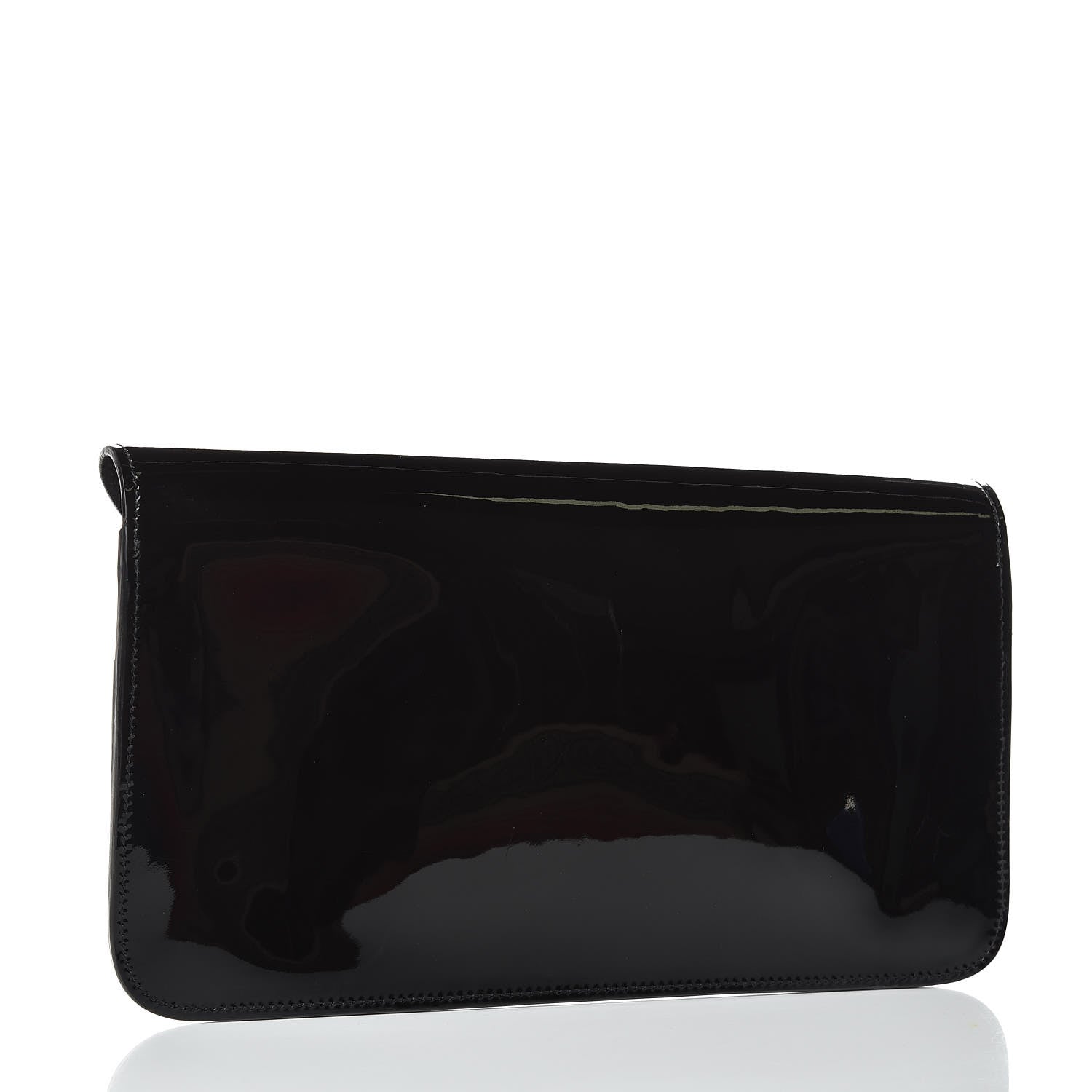 Gucci Patent Large Bright Bit Clutch Black 4 of 9
