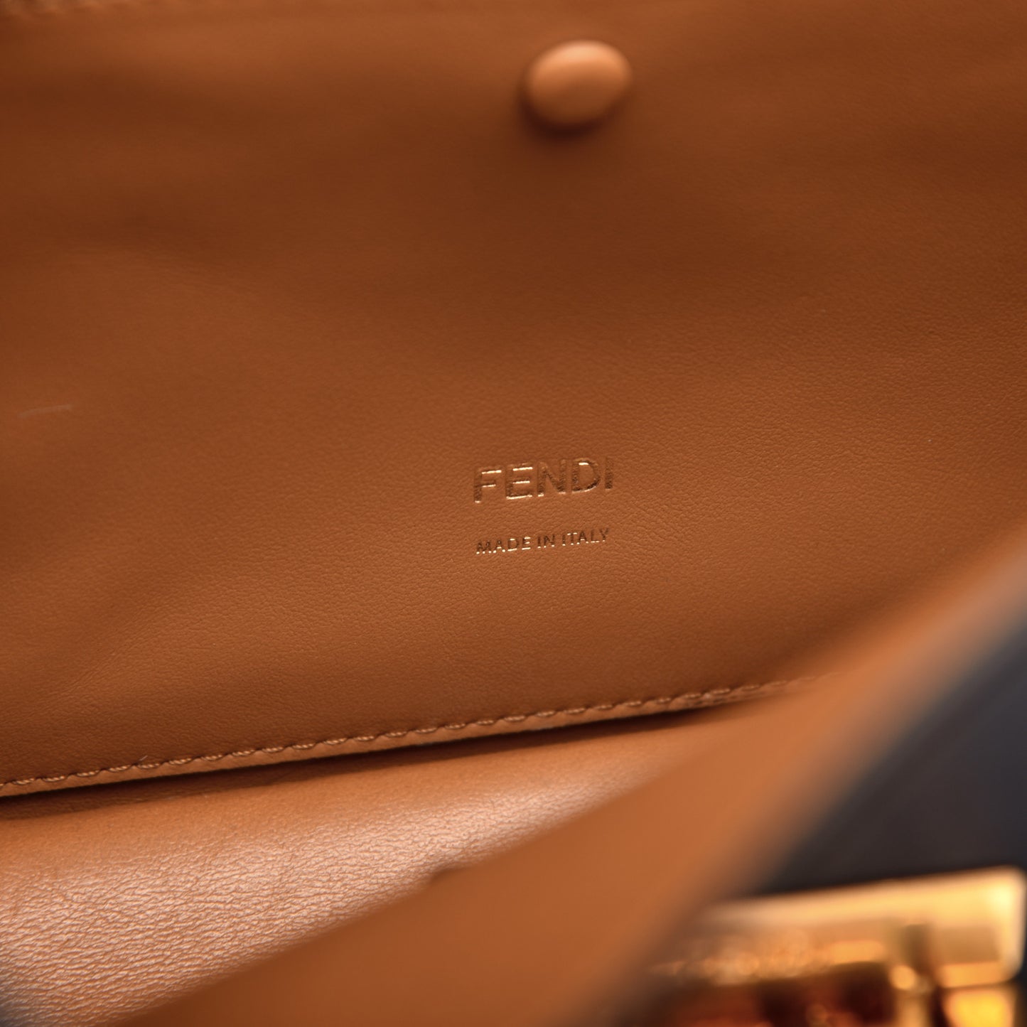 Vitello Grace Matte F is Fendi Kan U Shoulder Bag Navy