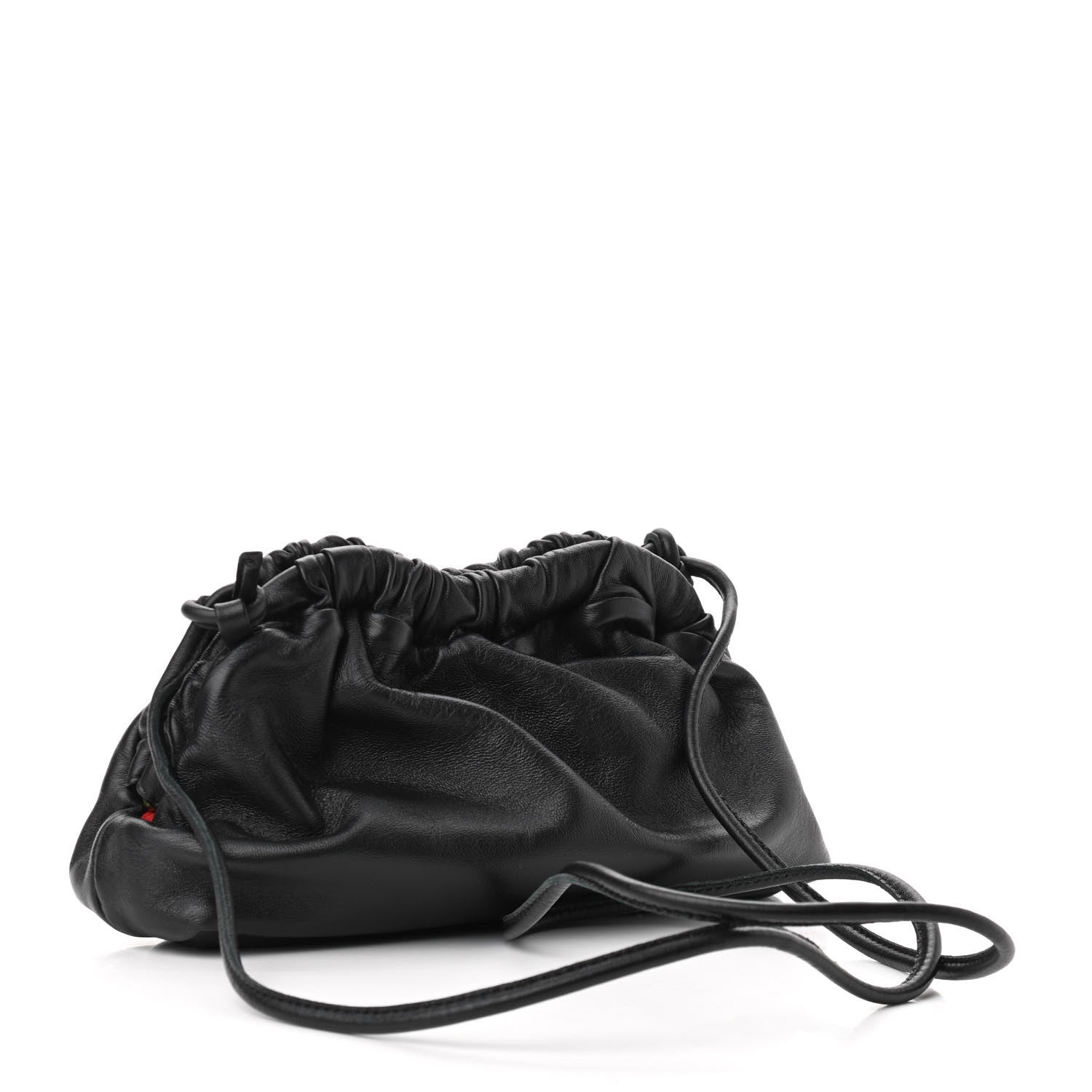 Mansur Gavriel Lambskin Mini Cloud Clutch Black Flamma 3 of 9