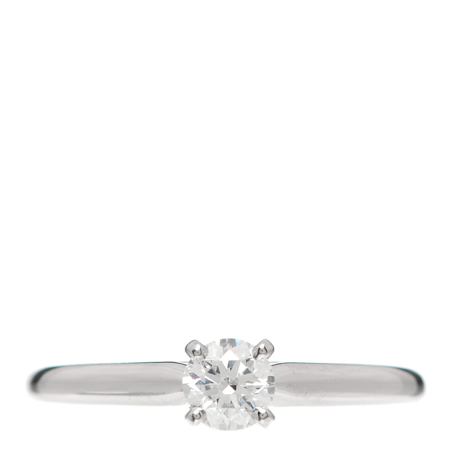 Cartier Platinum Diamond .25ct Solitaire Engagement Ring 47 4 1 of 6