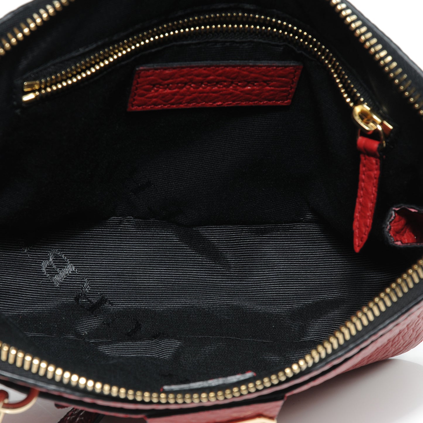 Grained Leather Harrogate Small Crossbody Military Red