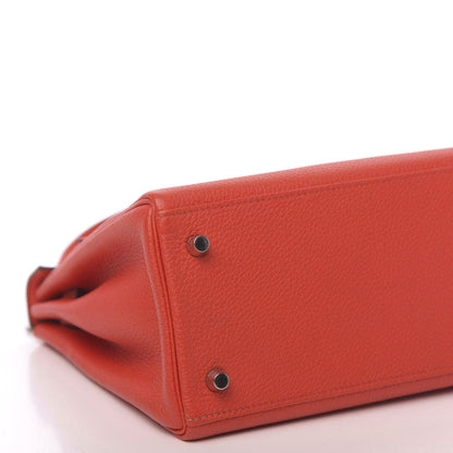 Hermes Togo Kelly Retourne 28 Geranium 13 of 14