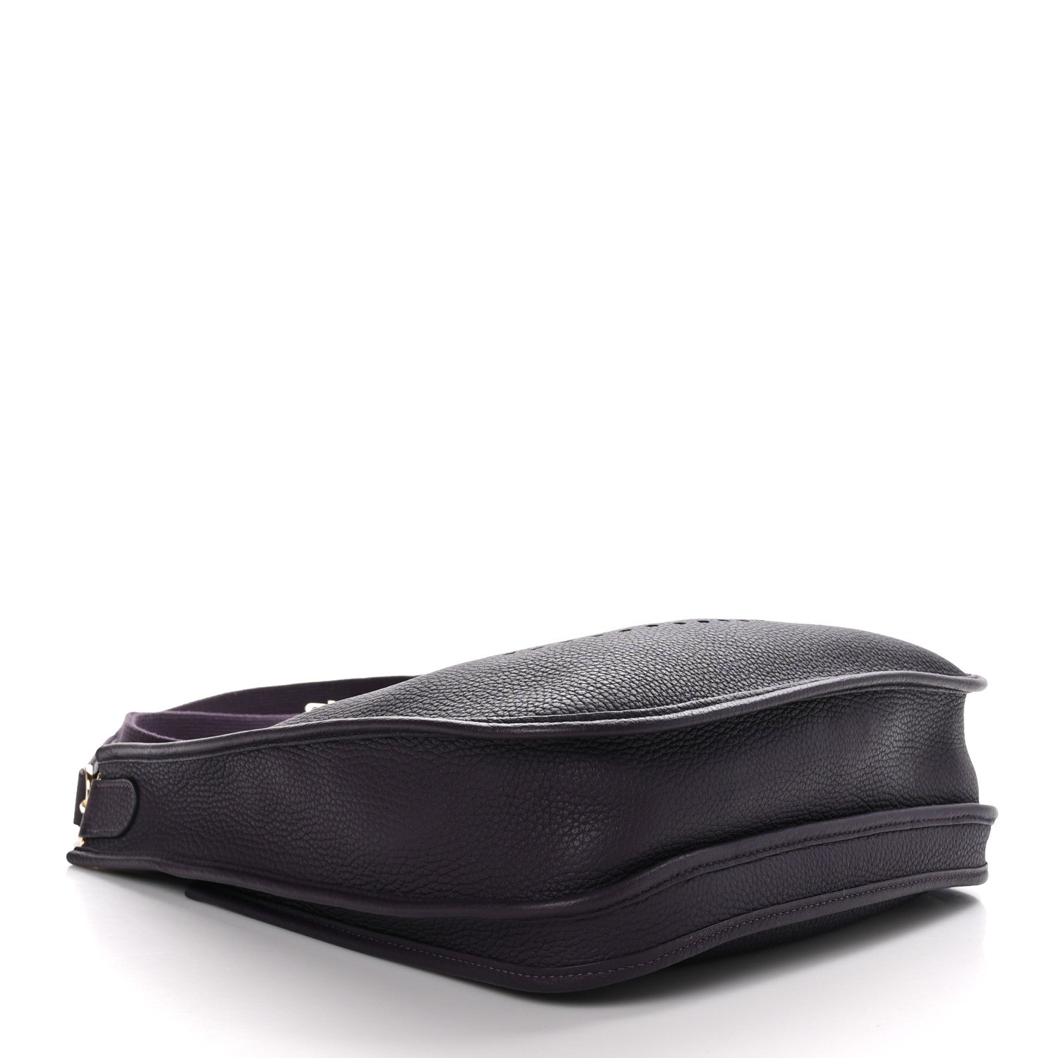 Hermes Taurillon Clemence Evelyne III PM Raisin 3 of 8