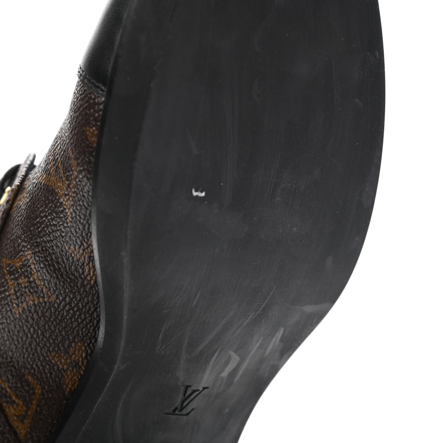 Monogram Calfskin Wonderland Flat Ranger Boots 40 Black