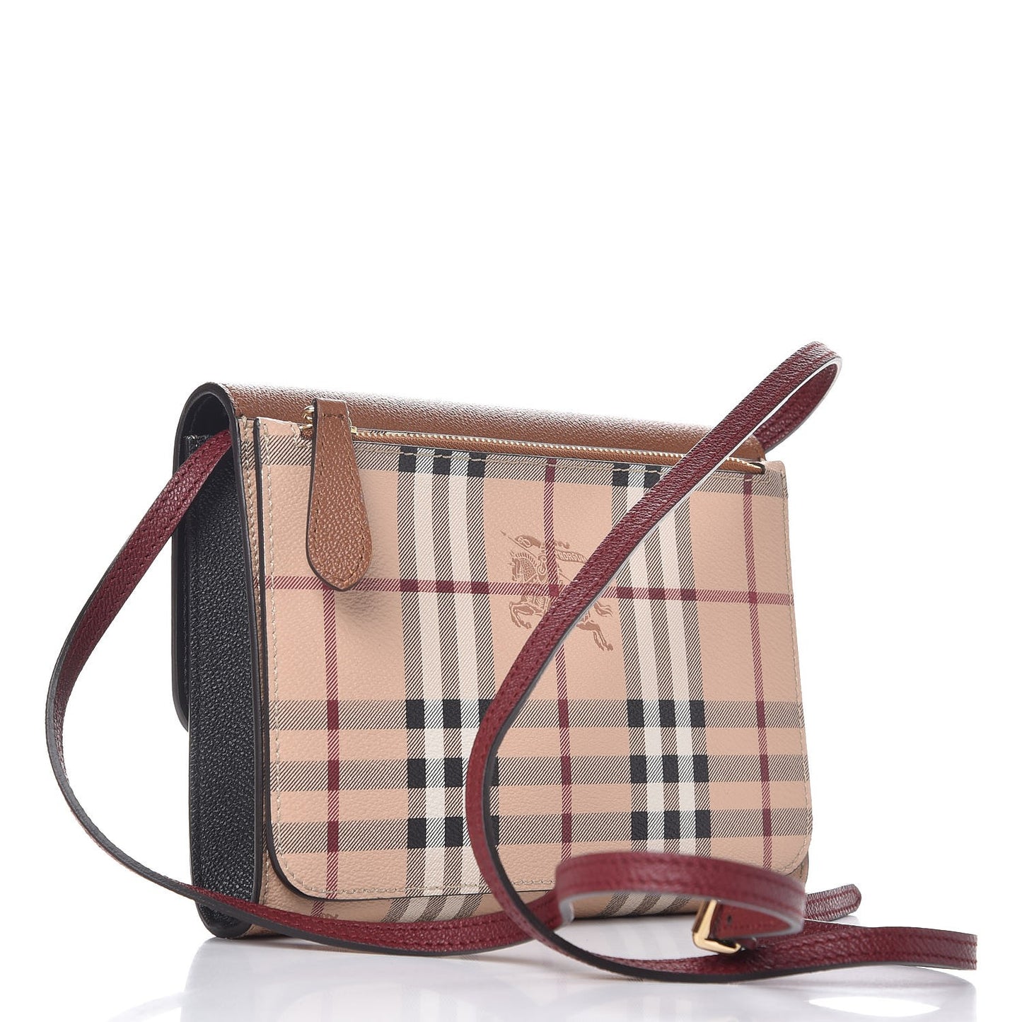 Haymarket Check Small Loxley Crossbody Bright Toffee
