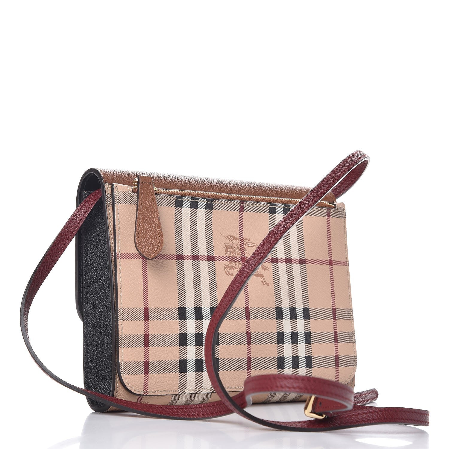 Burberry Haymarket Check Small Loxley Crossbody Bright Toffee 4 of 11
