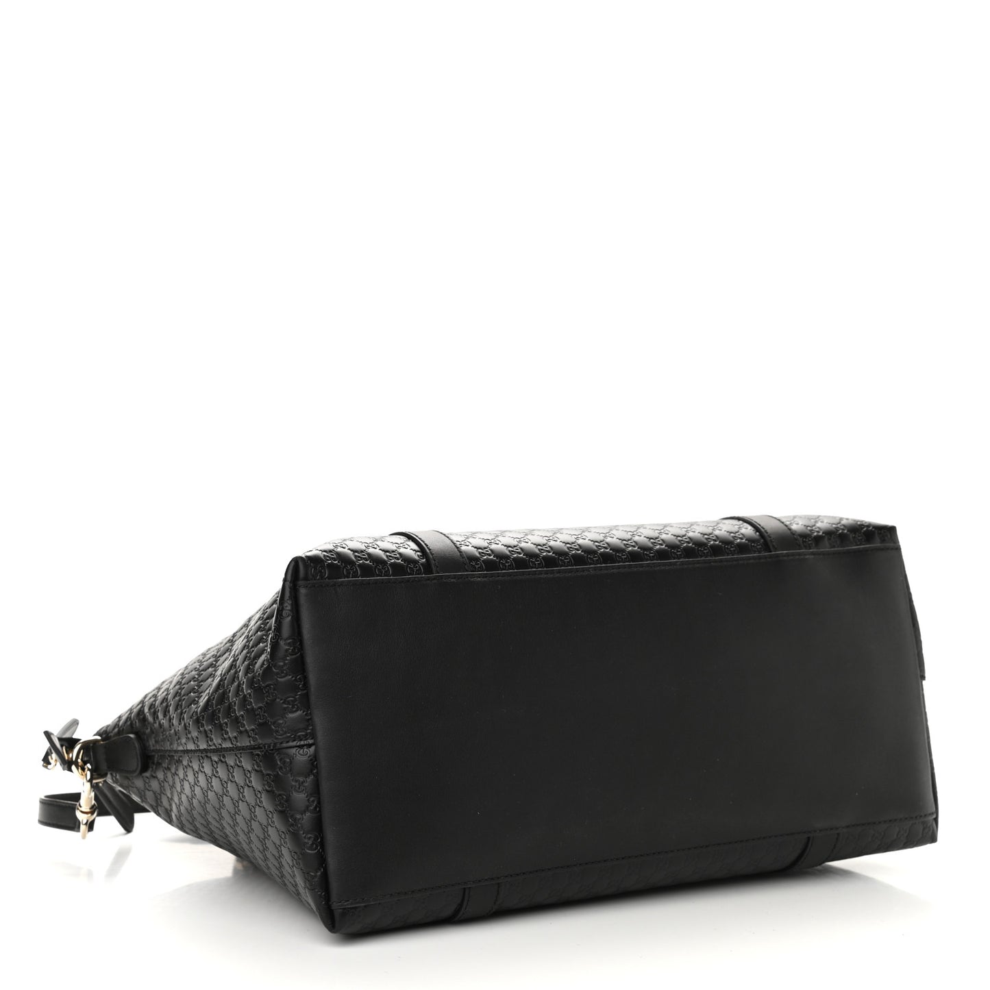 Soft Microguccissima Large Dome Satchel Black