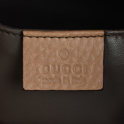 Gucci Pebbled Calfskin Miss Bamboo Bucket Bag Camelia 5 of 7