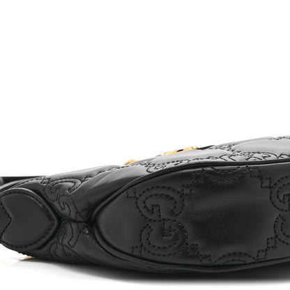 Gucci Calfskin GG Matelasse Mini Hobo Shoulder Bag Black 10 of 11