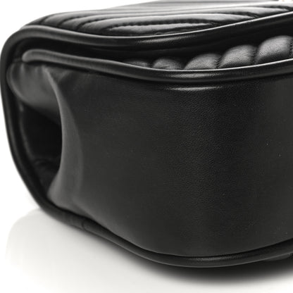 Chanel Lambskin Reverse Chevron Quilted Round Top Handle Flap Black 9 of 18