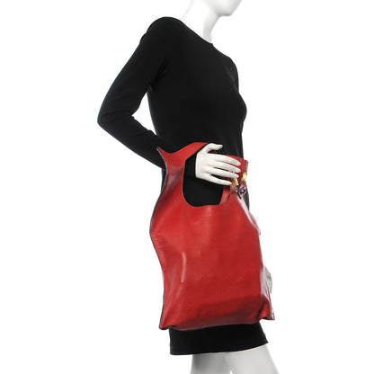 Tom Ford Ramskin Large Alix Padlock Zip Shoulder Bag Flame Red 2 of 6