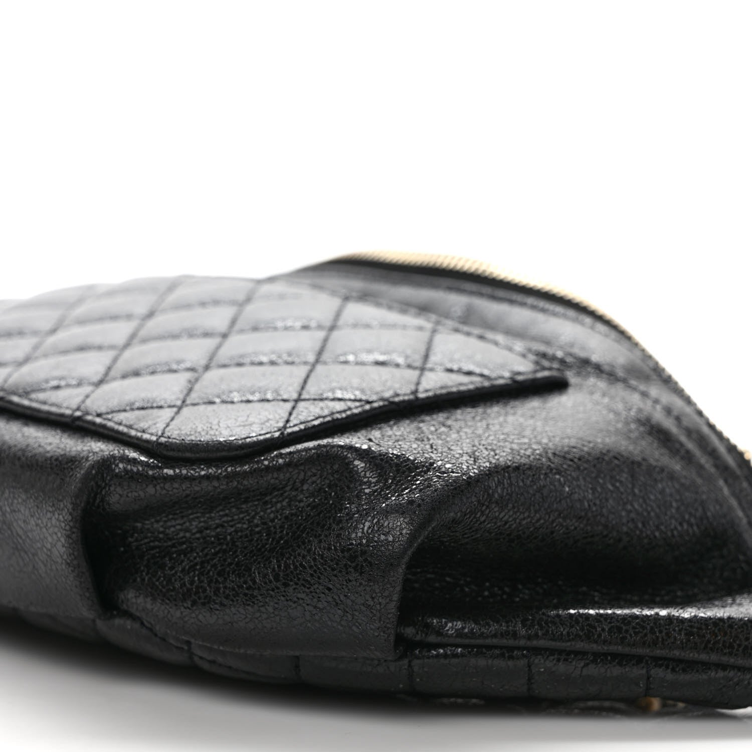 Chanel Lambskin Quilted Waist Bag Fanny Pack Black 8 of 8