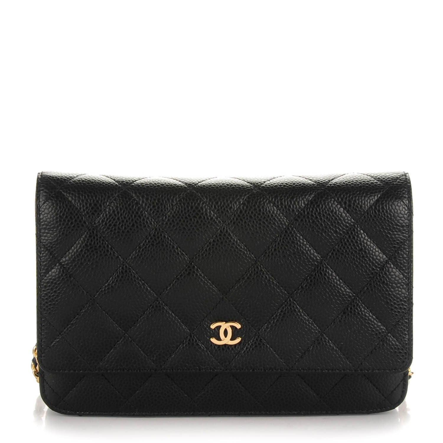 Chanel Caviar Quilted Wallet On Chain WOC Black 1 of 9